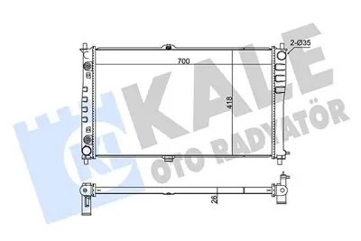 KALE 347865 Motor Radyatoru 0K55415200