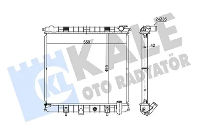 KALE 350300 Radyator Range Rover Iı 495x558x42 1013053 64319A PCC106850 PCC108080