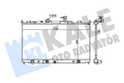 KALE 351255 Motor Radyatoru 