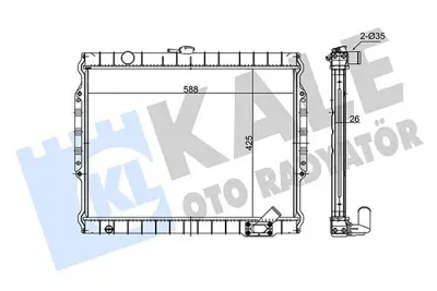 KALE 347955 Motor Radyatoru 