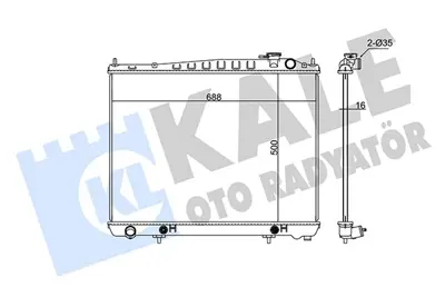 KALE 348410 Motor Radyatoru 