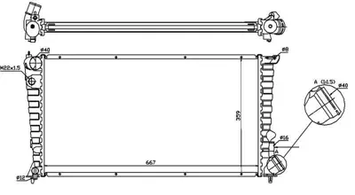 KALE 2051011AB Motor Su Radyatoru Partner P306 Ym Berlıngo Xsara (96 02)xud9 / Dw8 Segmanlı Manuel (Klimalı) < 03 