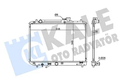 KALE 348115 Motor Radyatoru 