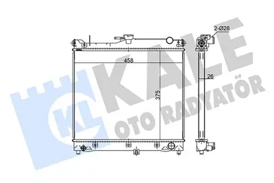 KALE 348070 Motor Radyatoru 