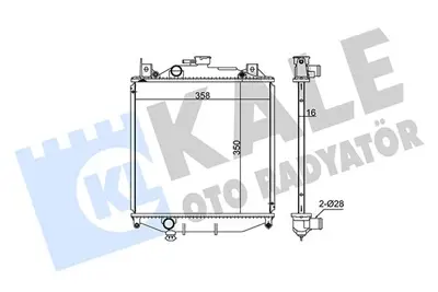 KALE 348110 Motor Radyatoru 