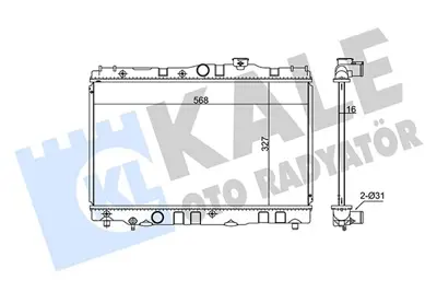 KALE 348140 Motor Radyatoru 