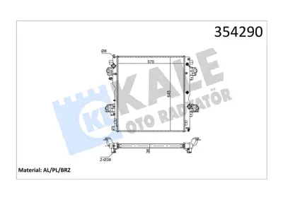 KALE 354290 Motor Radyatoru 