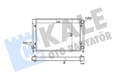 KALE 348280 Motor Radyatoru 