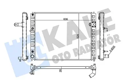 KALE 354220 Motor Radyatoru 