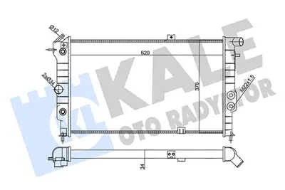 KALE 356860 Radyator 1073060 1300084 1300090 1300092 1300097 1300107 1300122 1300125 1300133 1300135