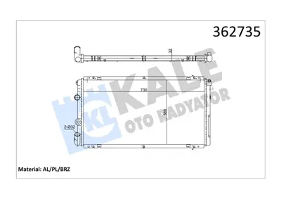 KALE 362735 Su Radyatörü 45024354501137
