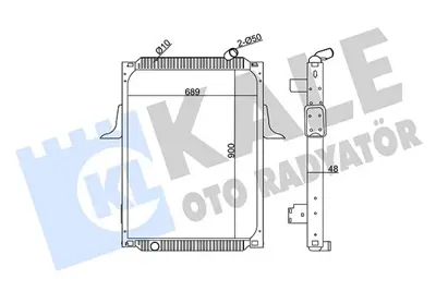 KALE 350160 Motor Su Sadyatoru Renault Trucks Kerax (Cercevelı) / (Mt) 2001 Sonrası 