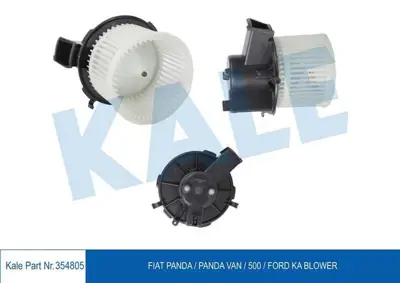 KALE 354805 Kalorıfer Motoru Fıat Panda 1.1 1.2 1.4 1.3 Mjet 03> Ford Ka +  08>12 