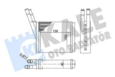 KALE 358565 Kalorıfer Radyatoru Isuzu 94327444 