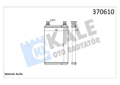 KALE 370610 Kalorıfer Radyatoru S-Class W221 05>13 C216 06>13 