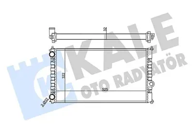 KALE 355590 Motor Radyatoru Cordoba Ibıza 1,8 1,9tdı Caddy 1,6 1,8 Polo Classıc 1,6 95>03 1123011 1HM121253 25V12 63996 639961 63996A 6K0121253H 6K0121253HS 6K0121253S 6KO121253H