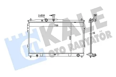 KALE 351245 Motor Radyatoru 