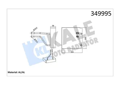 KALE 349995 Evaporator 1206932