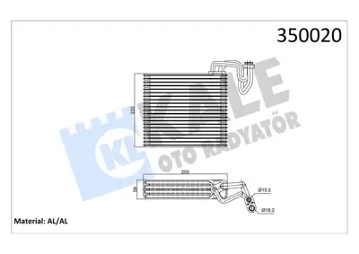 KALE 350020 Evaporator 