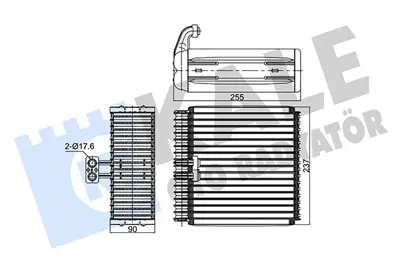 KALE 350080 Evaporator 