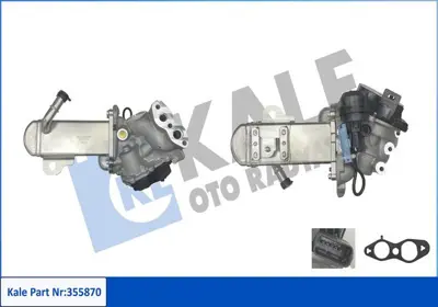 KALE 355870 Egr Valfı Ford S-Max (Wa6) 10>14 Mondeo Iv (Ba7) 10>15 Kuga Iı (Dm2) 14> C4 Iı (B7)  09> C5 Iıı 09>d 