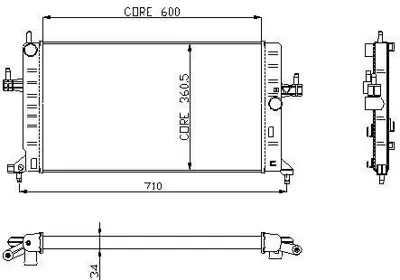 KALE 2504011AB Motor Su Radyatoru Brazıng Y17dt Corsa C Combo C 1079109 11099561 1300165 1300187 1300189 1300190 1300191 1300196 130019609119482 1300197