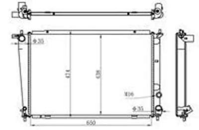 KALE 2405051AB Motor Su Radyatoru Starex Musursuz 03> 253104A000 253104A010 253104A050 253104A060 253104A100 253104A110 253104A110AT 54M14 S253104A110