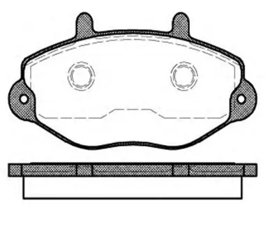 MGA 55257 Fren Balatası On ( Ford : Transıt T15 ) 1074972 1134159 1301589 1301592 1502952 1514235 2K021BD 363702E11 5025611 5028764