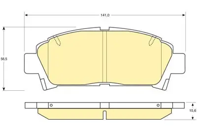 MGA 55265 Fren Balatası On (Toyota: Avensıs 00>02 ) 701120 044652B020