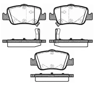 MGA 55277 Fren Balatası Arka - (Toyota: Corolla 07>12 - Aurıs 2013> 1.4 D4d Dızel) B701118 0446602181