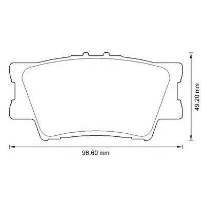 MGA 55285 Fren Balatası Arka (Toyota: Rav4 06>11-Camry 06>11 ) B701163 0446642060