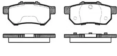 MGA 55319 Fren Balatası Arka (Honda: Cıvıc 96>06-Jazz 02>08 ) 101601219 1605731 1A002643Z 1Y0Y2648Z 1Y102648Z 1Y1Z2648Z 1Y373328Z 1Y383328Z 2173801 26296TC060