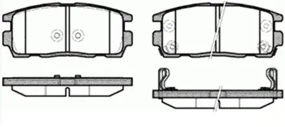 MGA 55337 Fren Balatası Arka - (Chevrolet: Captıva 07>12 - Opel: Antara 07>12 - Hyundaı: Terracan 02- ) 101720339 10526260030025 10548260030125 1103209 1103322 1103746 1108854 1605123 1605147 1605148