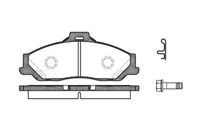 MGA 55354 Fren Balatası On ( Ford : Ranger 4x2 98- )(Mazda: B2500 01>03-B2500 Bt50 06>11 4wd ) 2M3420014EA 2M3420014FA 2M342001EA 2M342001FA 3668591 3668646 3668647 384966 3894956 3894966