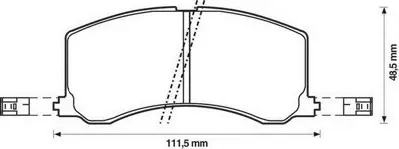 MGA 55428 Fren Balatası On (Suzukı: Baleno 96>00 ) 1V6K3328Z 446522010 446522020 446522070 446522080 446522140 446522210 446522290 446535120 4465YZZ07