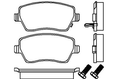 MGA 55440 Fren Balatası On (Suzukı: Swıft 04>10-Splash 08>11-Opel : Agıla 08> ) 1520800Q1K 1520800Q1L 152081HC0A 152083J400 152083J400XX 1520865F00 1520865F01 1520865F0A 1520865F0B 1520865F0C