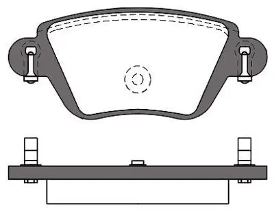 MGA 55570 Fren Balatası Arka ( Ford : Mondeo 00-04 ) (Renault: Kangoo 1.9 Dcı-1.6 16v 01> ) 1088934 1089404 1121892 1121894 1121895 1126718 1126719 1126959 1129885 1129985