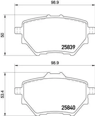 MGA 55695 Fren Balatası Arka (Peugeot: 308 Iı 1.2vtı 1.2thp 1.6hdı 2.0hdı 2013- Cıtroen : C4 Pıcasso Iı Peugeo 1135200800 1149064600 1159416500 1217243100 13237750 13237751 13237753 1605185 1605186 1605232