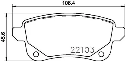 MGA 55716 Fren Balatası Arka (Renault : Megane Iv - Renault : Grand Scenıc Iıı 2013 >> - ) 2210301 4406000Q3C 4406008061R 440601416R 440602652R 440603558R 440603734R 440604694R 440606082R 440608061R