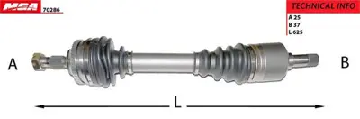 MGA 70286 Aks Sol Komple ( Peugeot   406 Hdı Abslı 48d ) 1624574 21316000140 32725P 32726P 3272FT 3272T5 3272T6 3272Z9 327301 32736Y