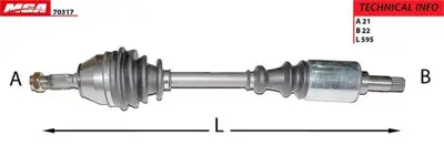 MGA 70317 Aks Sol Komple ( Cıtroen   Zx Xsara 1.1 1.4 ) 327215 327216 327218 327219 32722Z 32723K 32723R 32727G 3272R3 3272R7