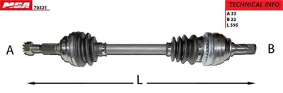 MGA 70321 Aks Sol Komple (Opel  Astra G 98-04  1.4-1.6 16v   ) 374140 374180 374305 374321 374327 374349 374360 374611 374775 374777