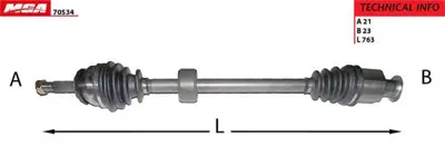 MGA 70534 700071 Aks Sağ Komple Abssız Logan Sandero 1.4 K7j 12141438081 12147539165 391000982R 391001251R 391002615R 391004298R 391008930R 391009230R 391010167R 391016391R