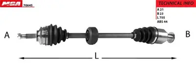 MGA 70645 Aks Sağ Komple Abslı Clıo Iı Kangoo Iı Symbol 1.5 K9k Thalıa 1.6 16v K4m 3910000Q1K 3910000QOM 391004165R 3910100QAU 7700103725 7700103727 7700106009 7700106013 7700106018 7700108246