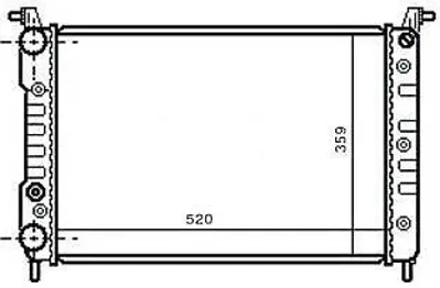 MGA 80102 Su Radyatoru Mekanık Fıat : Palıo Sıena 1.4 1.6 16v Musurlu Tıp  520x359x34 1043063 1043090 46417050 46417059 46420484 46449104 46525657 46548483 46548485 46552130