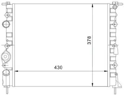 MGA 80120 Su Radyatoru Mekanık  Renault : Kangoo 1.4 8v Nac - Clıo Iı 1.5dcı 65ps Nac K7m - K7j - E7j - K4m Na 1093079 1403503506 1403503606 1403524665 1403524965 2140000QA0 2140000QAX 2140000QAZ 2203502606 2203502606S1