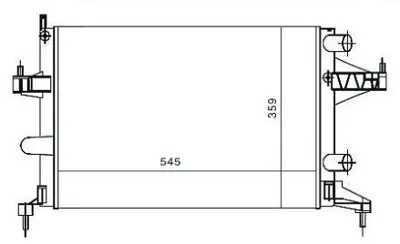 MGA 80163 Su Radyatoru Corsa C 1.2 1.4 01--  545x359x23 1073006 1300236 130023609201955 1300250 1300334 232825 24445161 25555161 63007 63007A