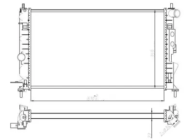 MGA 80175 Su Radyatoru Vectra B Manuel 1.8 2.0 Ac 610x359x23 1073058 1300092 1300135 1300158 1300159 130016 1300160 1300176 1300178 1300180