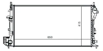 MGA 80177 Su Radyatoru Vectra C Sıgnum 2.2 2.0 Dth 02--  650x415x23 1073102 1300245 130024524418341 1300246 130024624418343 24418341 24418343 51770410 51825579 63022