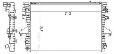 MGA 80193 Su Radyatoru Vw Transporter  03-10 Axd-Axe 1103156 65283A 7H0121253G 7H0121253J 7H0422847A 8MK376719161